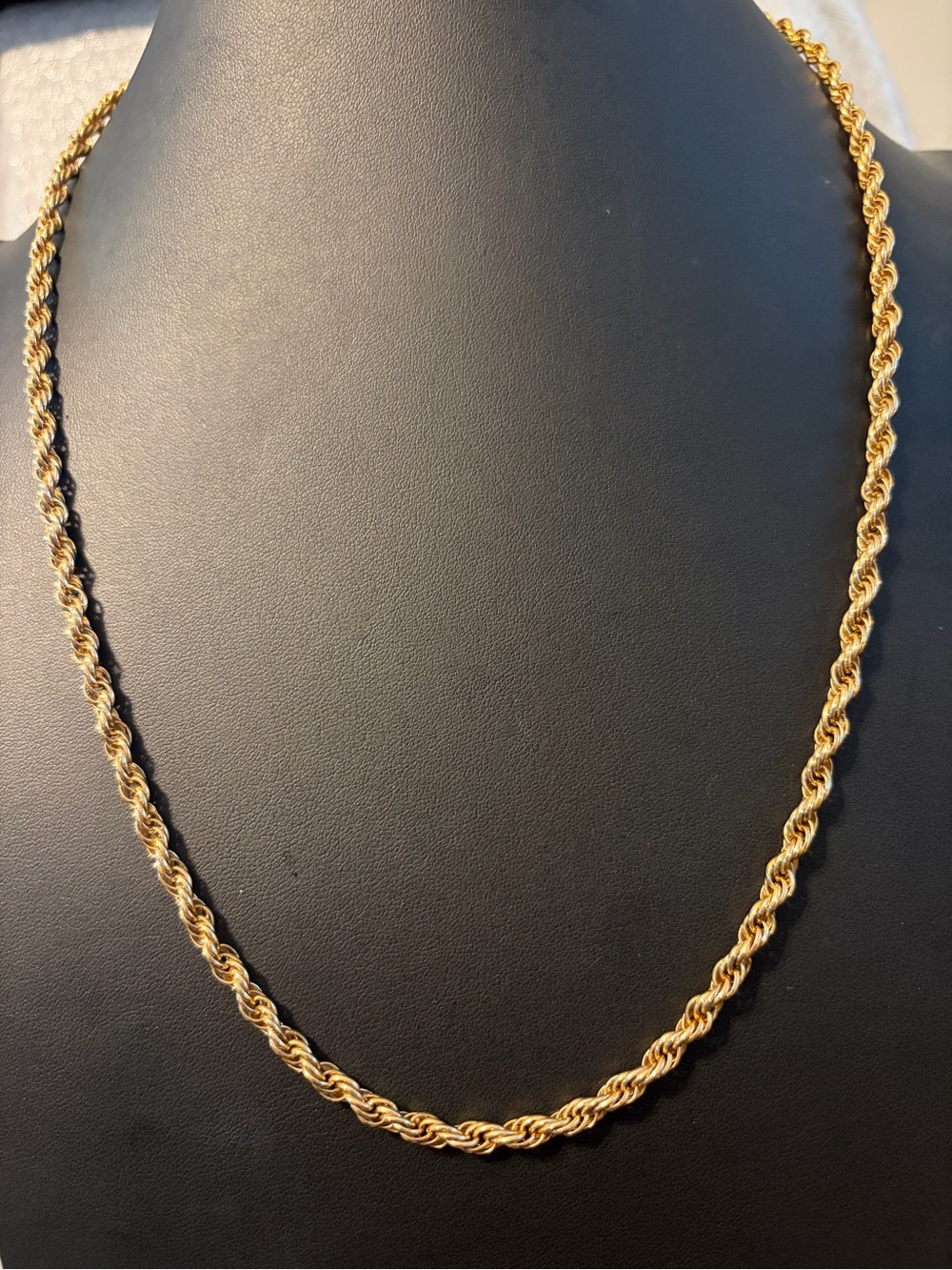 Vintage Essence Classic Gold Rope Chain Necklace - Women Jewelry